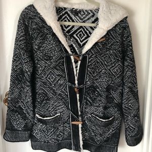 Coco + Carmen sweater/cardigan.